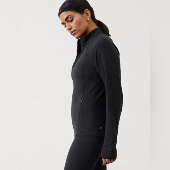 NWT Athleta Salutation Black Jacket II Size Med (#579068) - Picture 4 of 10